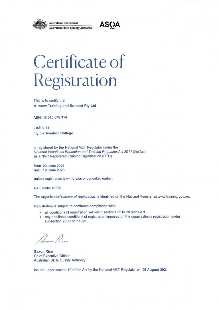 about us - Certificate of Registration
